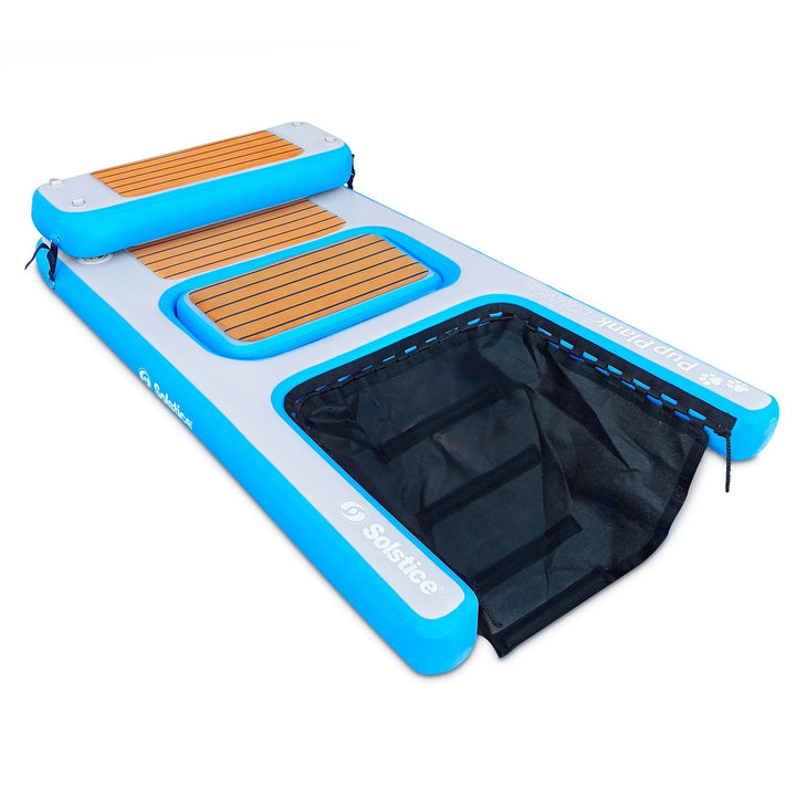Solstice Inflatable Pup Plank Lounge Floating Ramp Dog Raft (Open Box)
