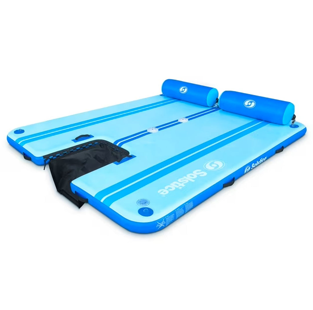 Solstice Original Floating Inflatable Dock RISE Water Mat 10 x 8 Foot Platform