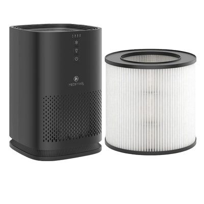 Medify Air MA-14 Compact Tabletop Home Air Purifier with HEPA Replacement Filter