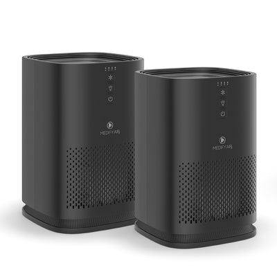 Medify Air Compact Tabletop Air Purifier w/H13 HEPA Filter (2 Pack) (Open Box)