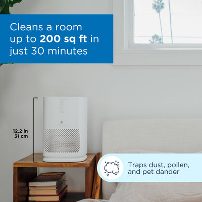 Medify Air Compact Tabletop Home Air Purifier with True HEPA Filter (Open Box) - VMInnovations