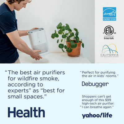 Medify Air Compact Tabletop Home Air Purifier with True HEPA Filter (Open Box) - VMInnovations