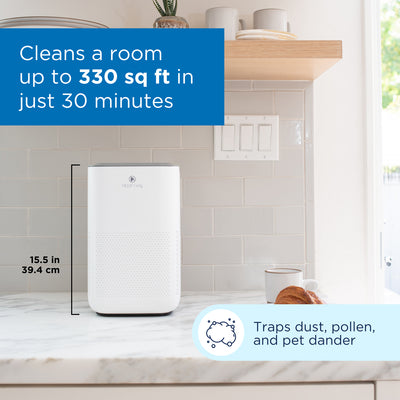 Medify Air Compact Home Air Purifier with Dual H13 HEPA Filter, White (Open Box)
