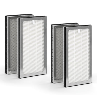 Medify Air MA-15 Tabletop Air Purifier (2 Pack) w/ Replacement Filters (4 Pack)
