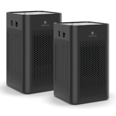 Medify Air Medical Grade HEPA Table Top Air Purifier, Black (2 Pack) (Open Box) - VMInnovations