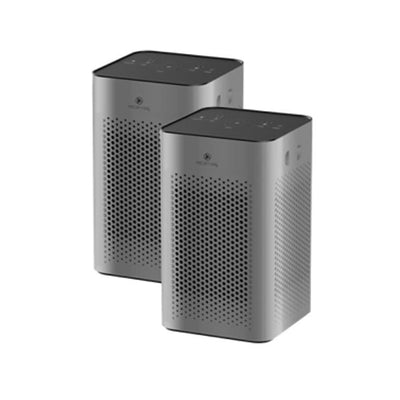 Medify Air Medical Grade HEPA Table Top Air Purifier, Silver (2 Pack)(Open Box)
