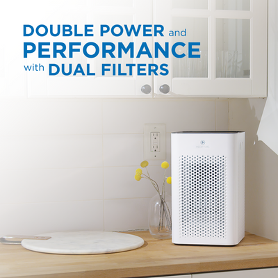 Medify Air Medical Grade HEPA Table Top Air Purifier, Silver (2 Pack)(Open Box)