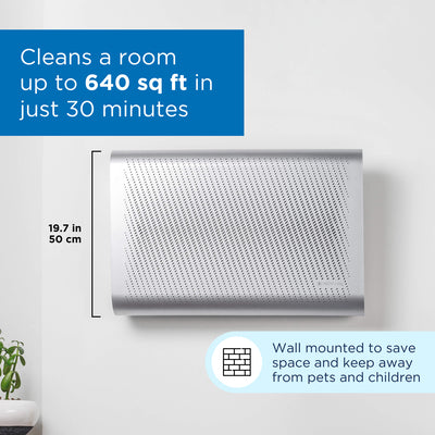 Medify Air HEPA Wall Mounted Air Purifier Bundle w/ Replacement Filter (1 Pack)