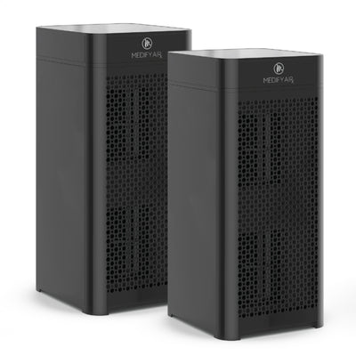 Medify Air MA-40-B2 Tower Air Purifier (2 Pack) with H13 HEPA Filters (2 Pack)
