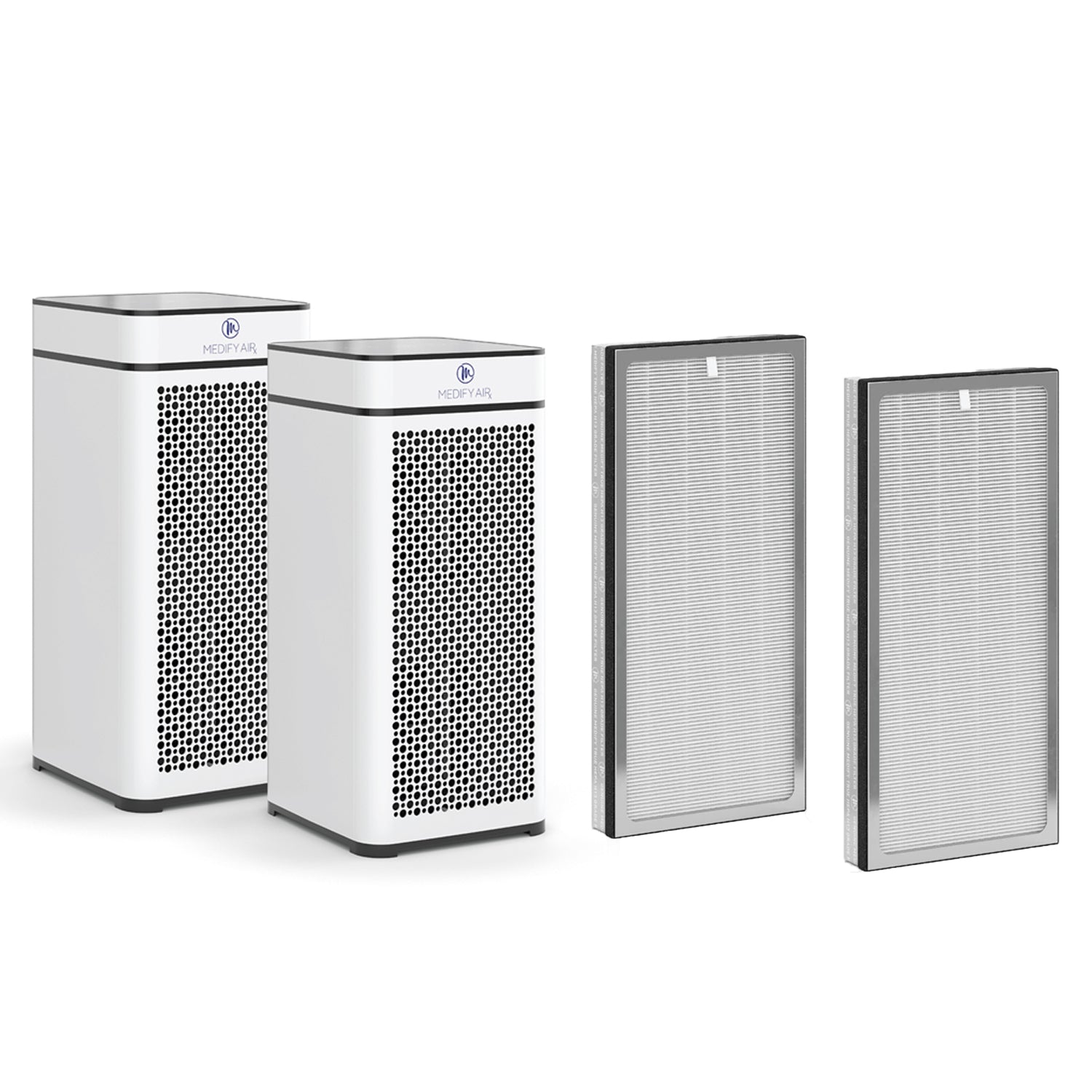 Medify Air MA-40-W2 Tower Air Purifier (2 Pack) with H13 HEPA Filters (2 Pack)