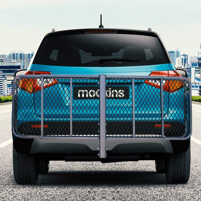 Mockins 60 x 20 Inch Hitch Mount Cargo Carrier w/ Bag, Stabilizer, Straps, & Net (Refurbished)