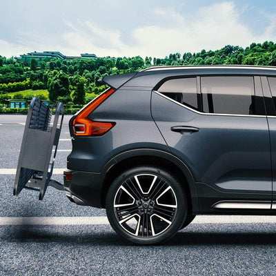 Mockins 60 x 20 Inch Hitch Mount Cargo Carrier w/ Bag, Stabilizer, Straps, & Net (Refurbished)