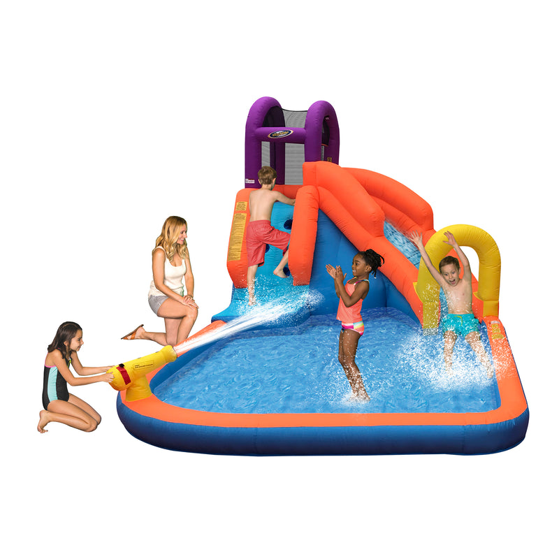 Magic Time Mega Tornado Twist Inflatable Kids Water Park with Slide (Open Box)