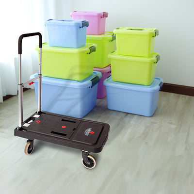 Magna Cart FF 4 Wheel Folding Platform Transport Cart with 300 Pound Capacity - VMInnovations