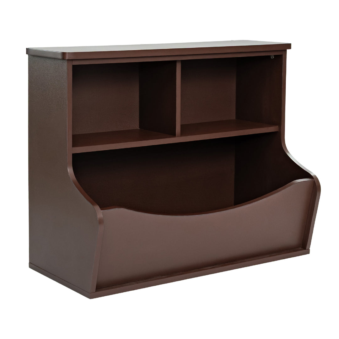 PJ Wood Bookcase, Store or Display Books of Different Sizes (Open Box)