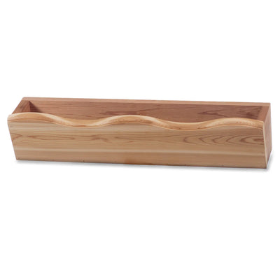 All Things Cedar 22” Outdoor Window Planter, Wooden Wall Box for Plants, Natural - VMInnovations