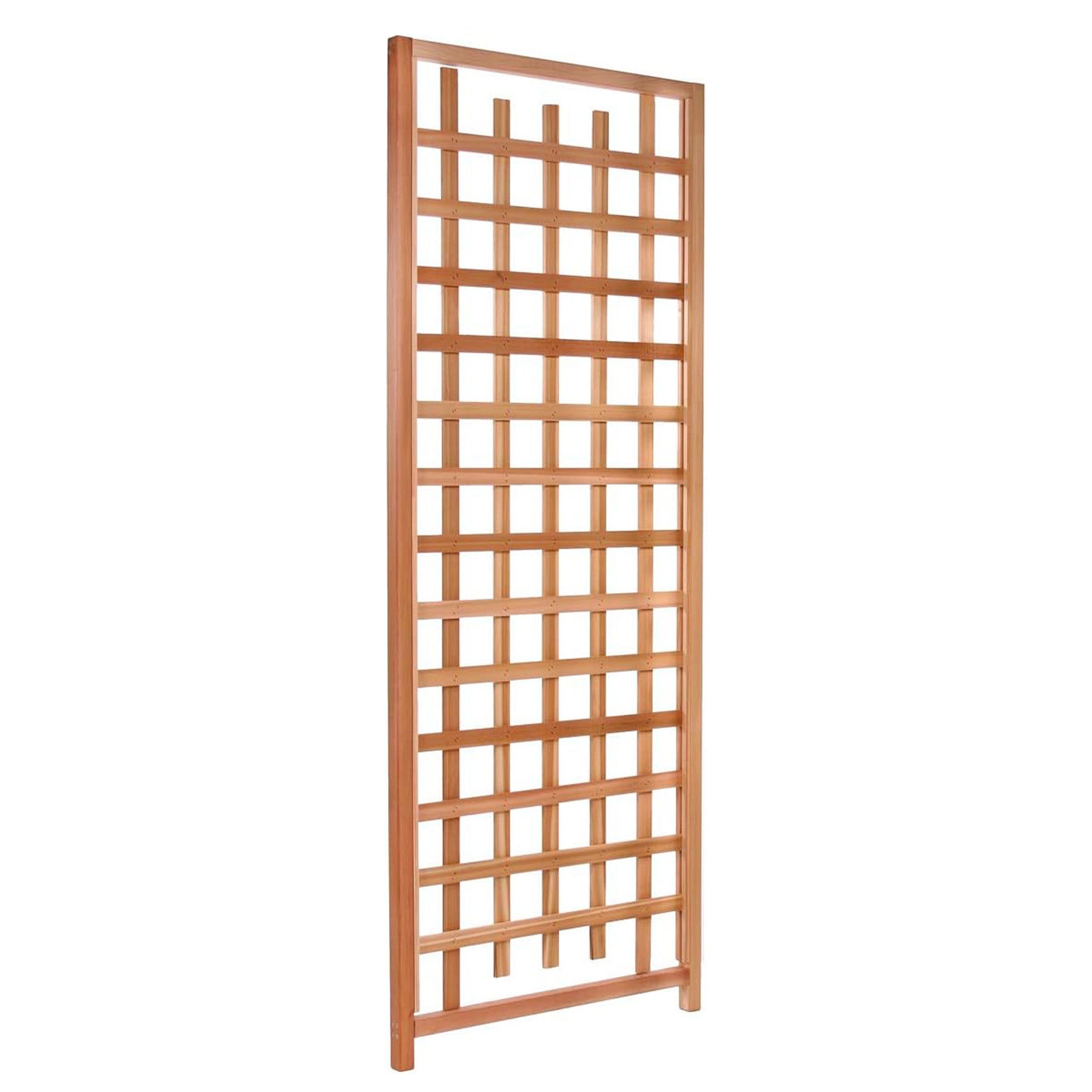 All Things Cedar 84"x33" Outdoor Single Trellis Handcrafted for Climbing Plants
