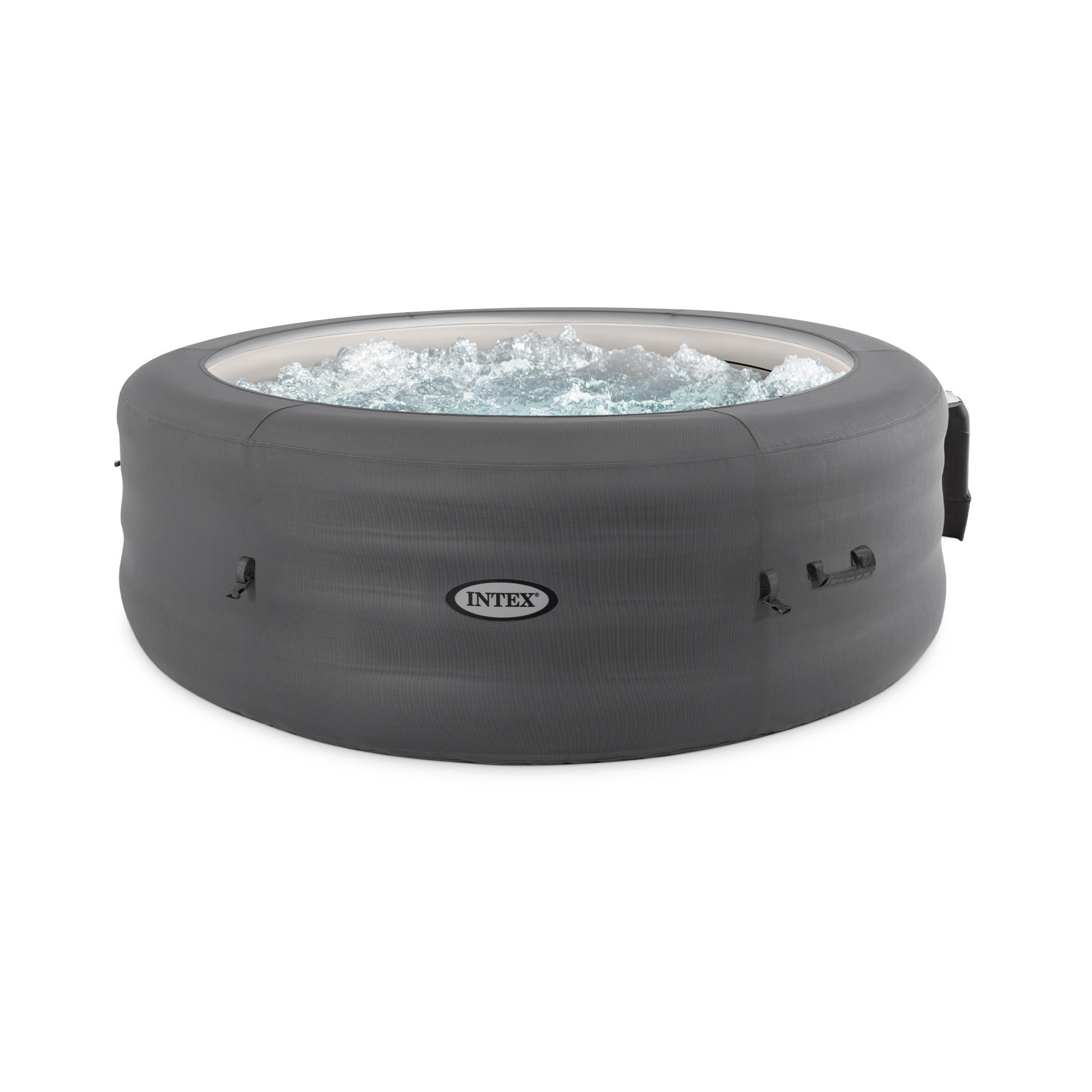 Intex SimpleSpa Bubble Massage 6 Person Inflatable Hot Tub with Energy Cover