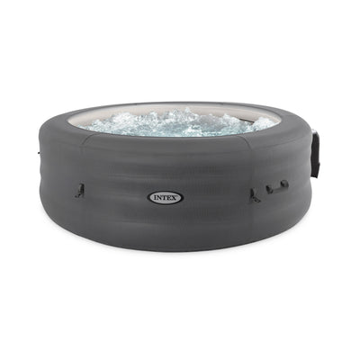 Intex Bubble Massage 6 Person Inflatable Hot Tub w/EcoCover (For Parts)