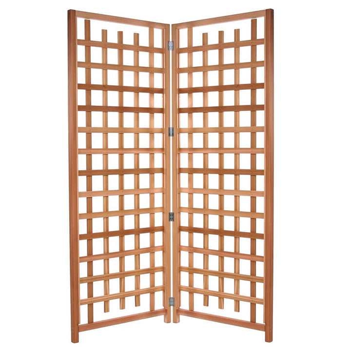 All Things Cedar 2-Piece Outdoor Single Trellis Handcrafted for Climbing Plants