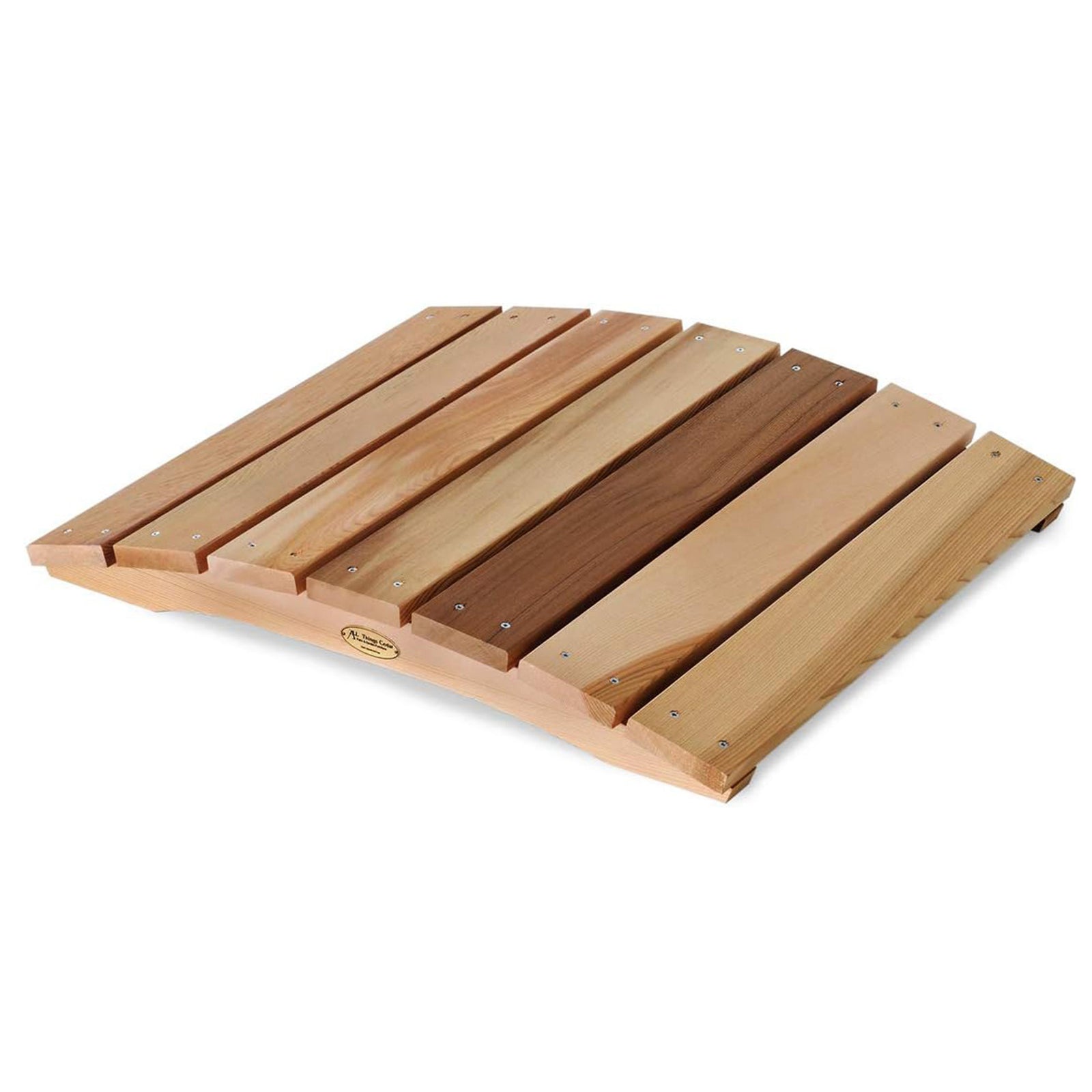 All Things Cedar Outdoor Wood Bridge, Walkway, Backyard Pond, 2’ (Open Box) - VMInnovations