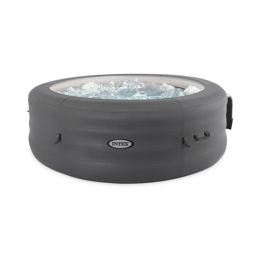 Intex SimpleSpa Bubble Massage 6 Person Inflatable Hot Tub with Energy Cover