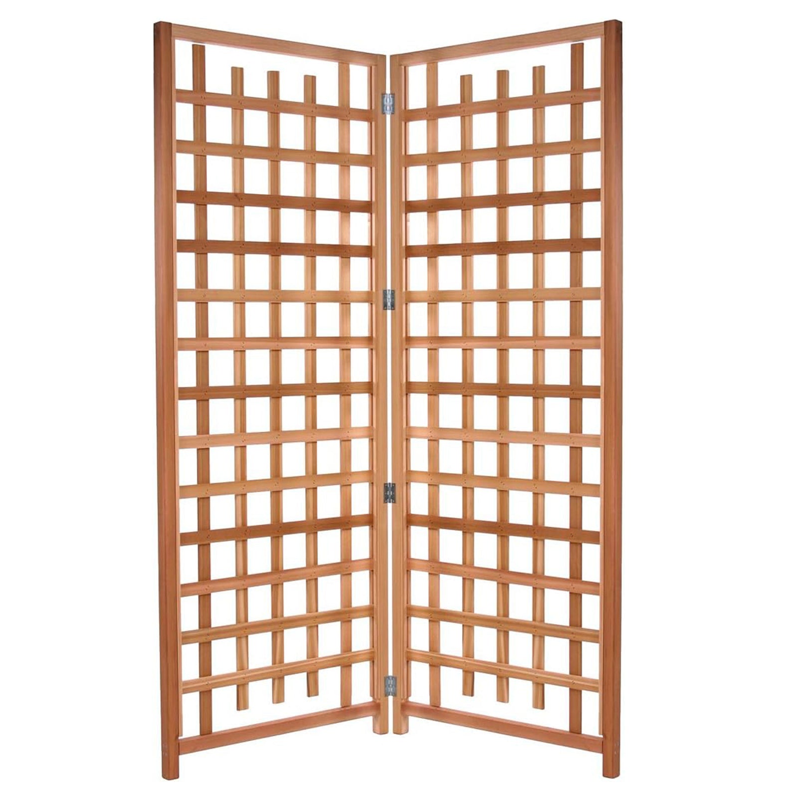 All Things Cedar 2-Piece Outdoor Single Trellis Handcrafted for Climbing Plants - VMInnovations