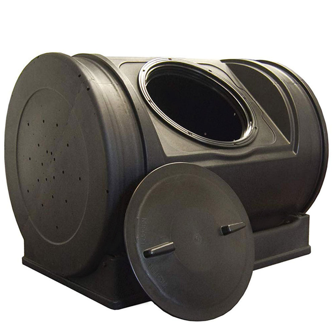 Good Ideas Compost Wizard Jr Outdoor Garden Compost Bin Container, Black