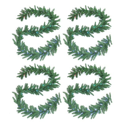 Twinkly Pre-Lit Garland App-control 9-Ft LED Christmas Garland 50 RGB+W (4 Pack)