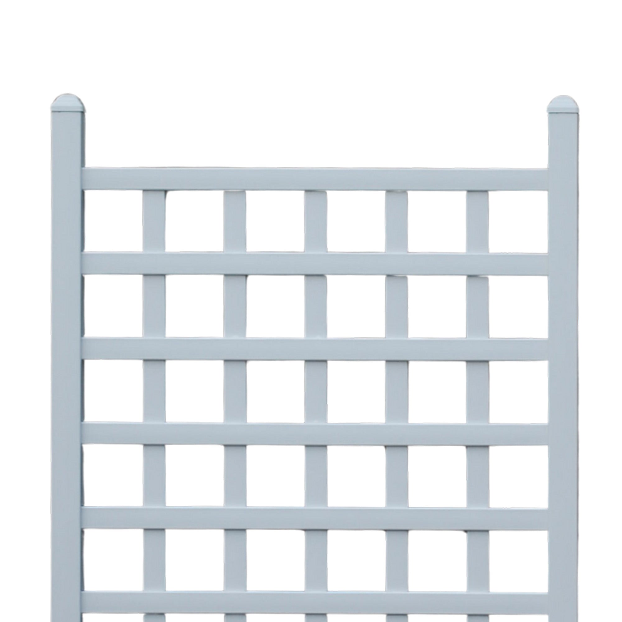 Dura-Trel 35 x 66 Inch Vinyl Outdoor Garden Patio Trellis, White(Open Box)