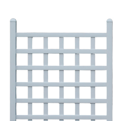 Dura-Trel 35 x 66 Inch Vinyl Outdoor Garden Patio Trellis, White(Open Box)