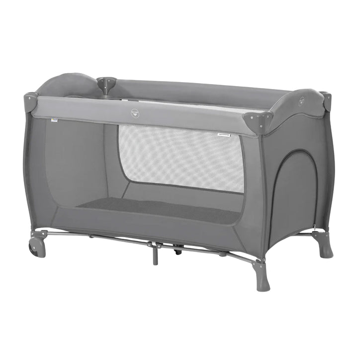 hauck Sleep N Play Foldable Travel Bed & Playpen w/Mattress, Gray (Open Box) - VMInnovations