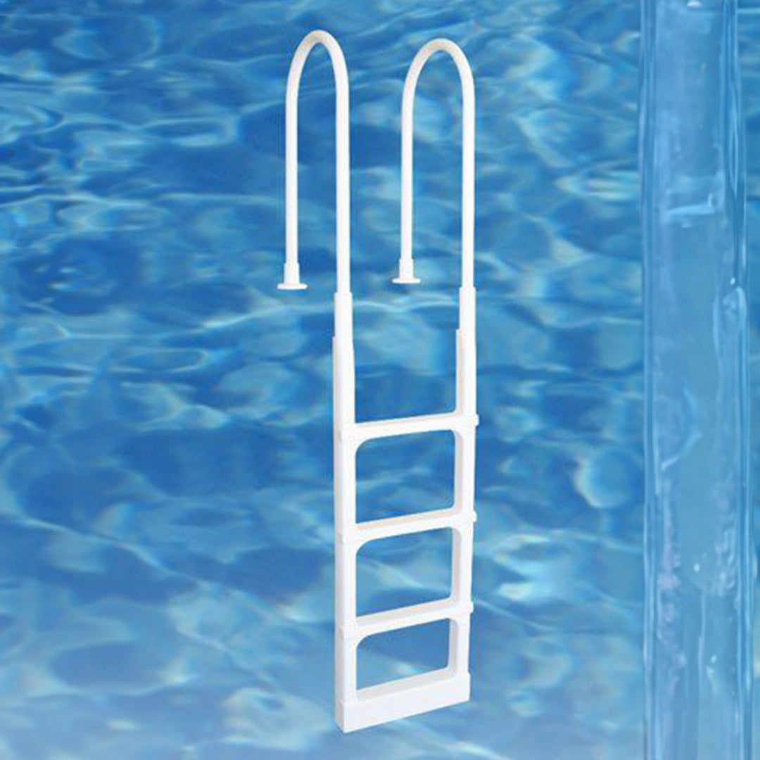 Main Access 200300 ProSeries Above Ground Pool Step Ladder White (For Parts)