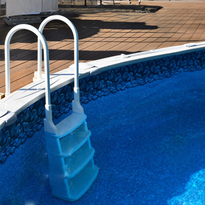 Main Access 200200 Easy Incline Above Ground In-Pool Swimming Pool Ladder w/ Mat - VMInnovations