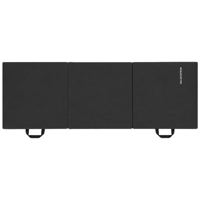 BalanceFrom Fitness GoGym 6x2ft Folding 3 Panel Exercise Mat with Handles, Black - VMInnovations
