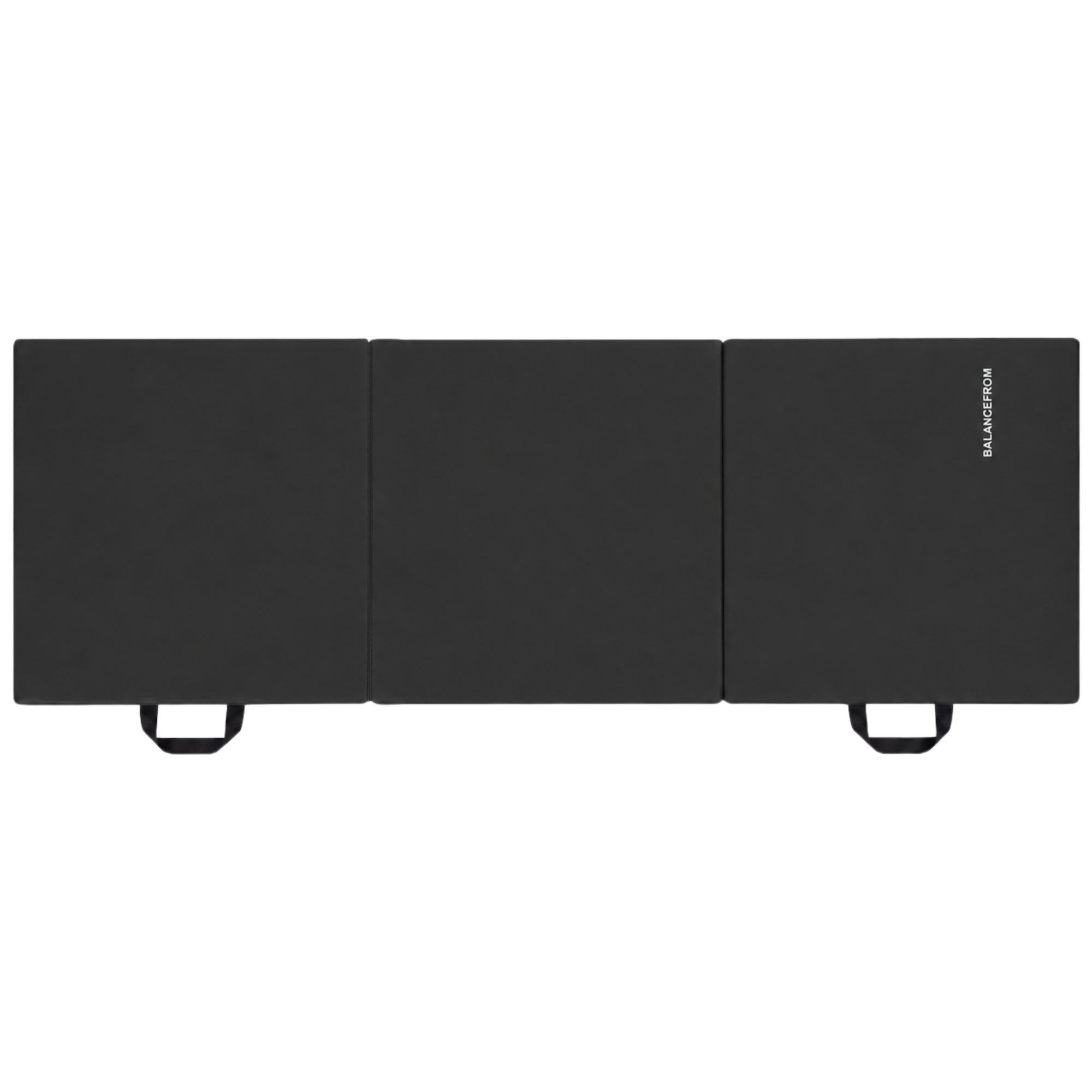GoGym 6x2ft Folding 3 Panel Exercise Mat with Handles, Black (Open Box) - VMInnovations