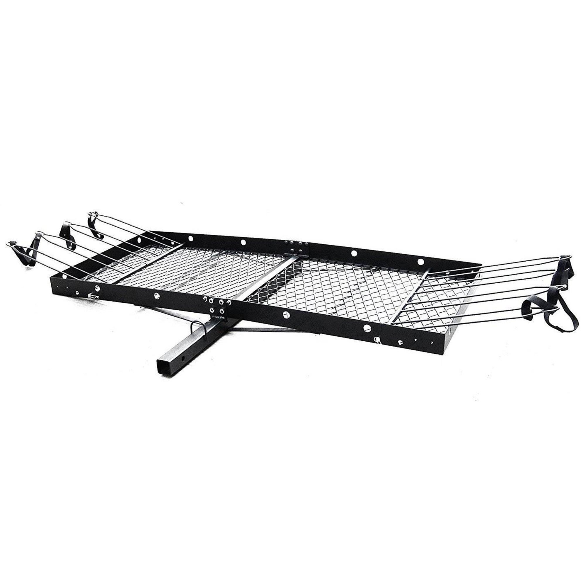 Tow Tuff 62-Inch Steel Cargo Carrier Trailer with Bike Rack (Open Box) - VMInnovations