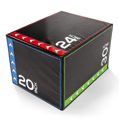 BalanceFrom 3 in 1 60 Pounds Foam Plyometric Box Jumping Exercise, Black (Used)