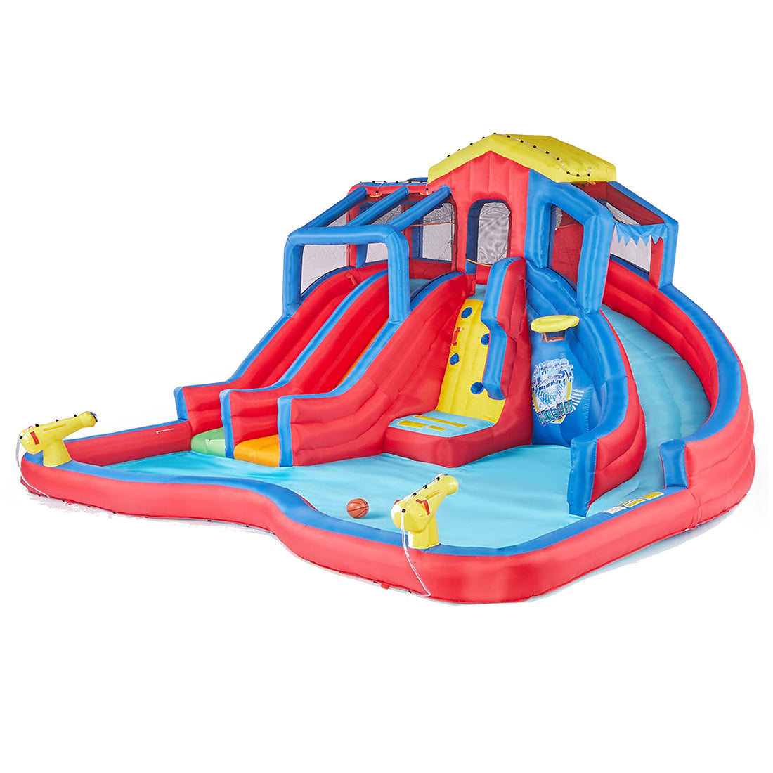 Banzai Hydro Blast Inflatable Water Park w/ Slides & Water Cannons (Open Box)