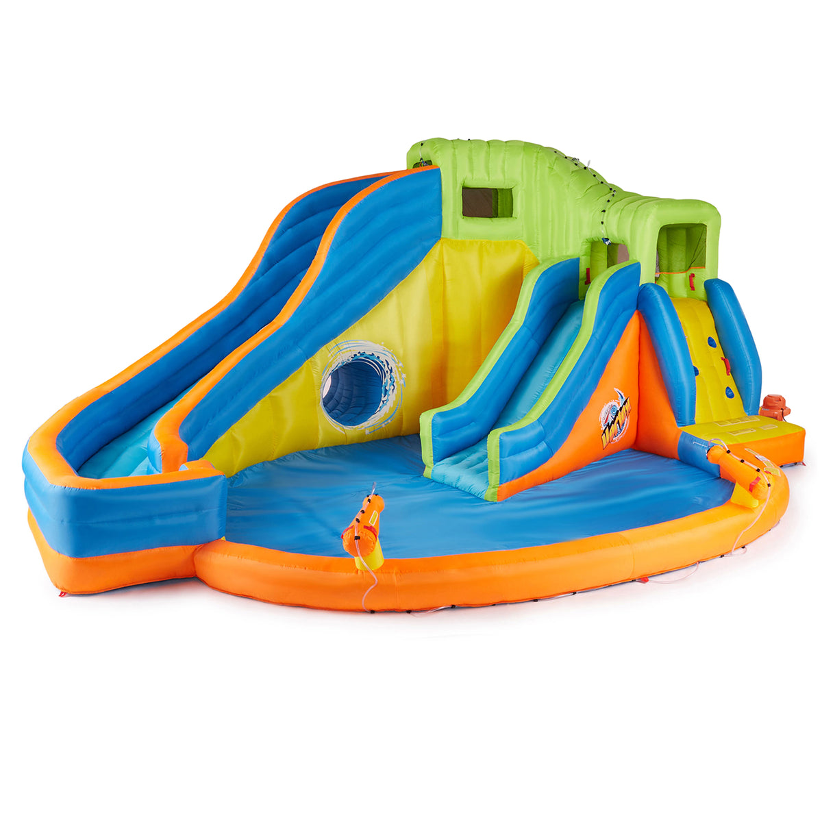 Banzai Pipeline Twist Inflatable Outdoor Water Park Pool Slides & Cannons (Used)