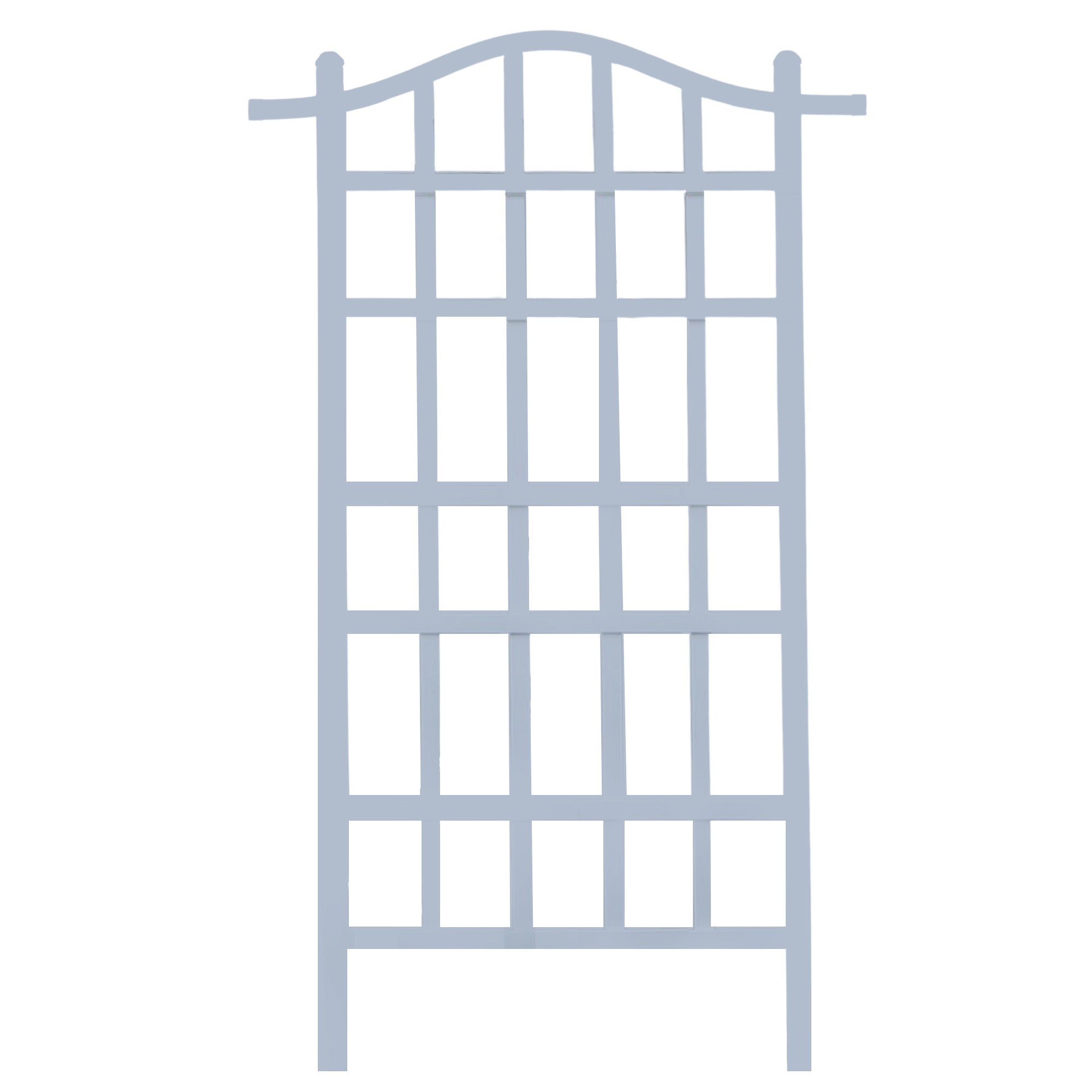 Dura-Trel Outdoor Durable Gardening Vinyl 35'x75' Melrose Trellis, White (Used)
