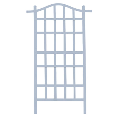 Dura-Trel Outdoor Durable Gardening Vinyl 35'x75' Melrose Trellis, White (Used)