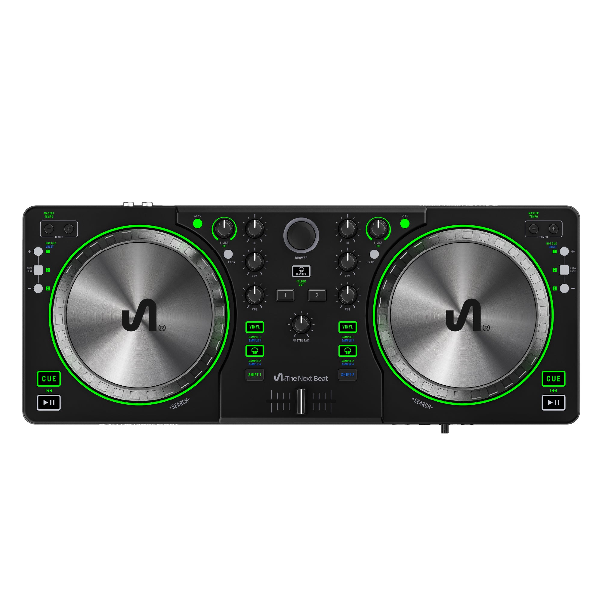The Next Beat by Tiesto DJ Controller, DJ Control Deck w/Audio Mixer (Open Box)