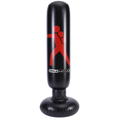 HolaHatha Inflatable Kids Punching Bag Home Boxing Equipment w/ Heavy Bag Stand - VMInnovations