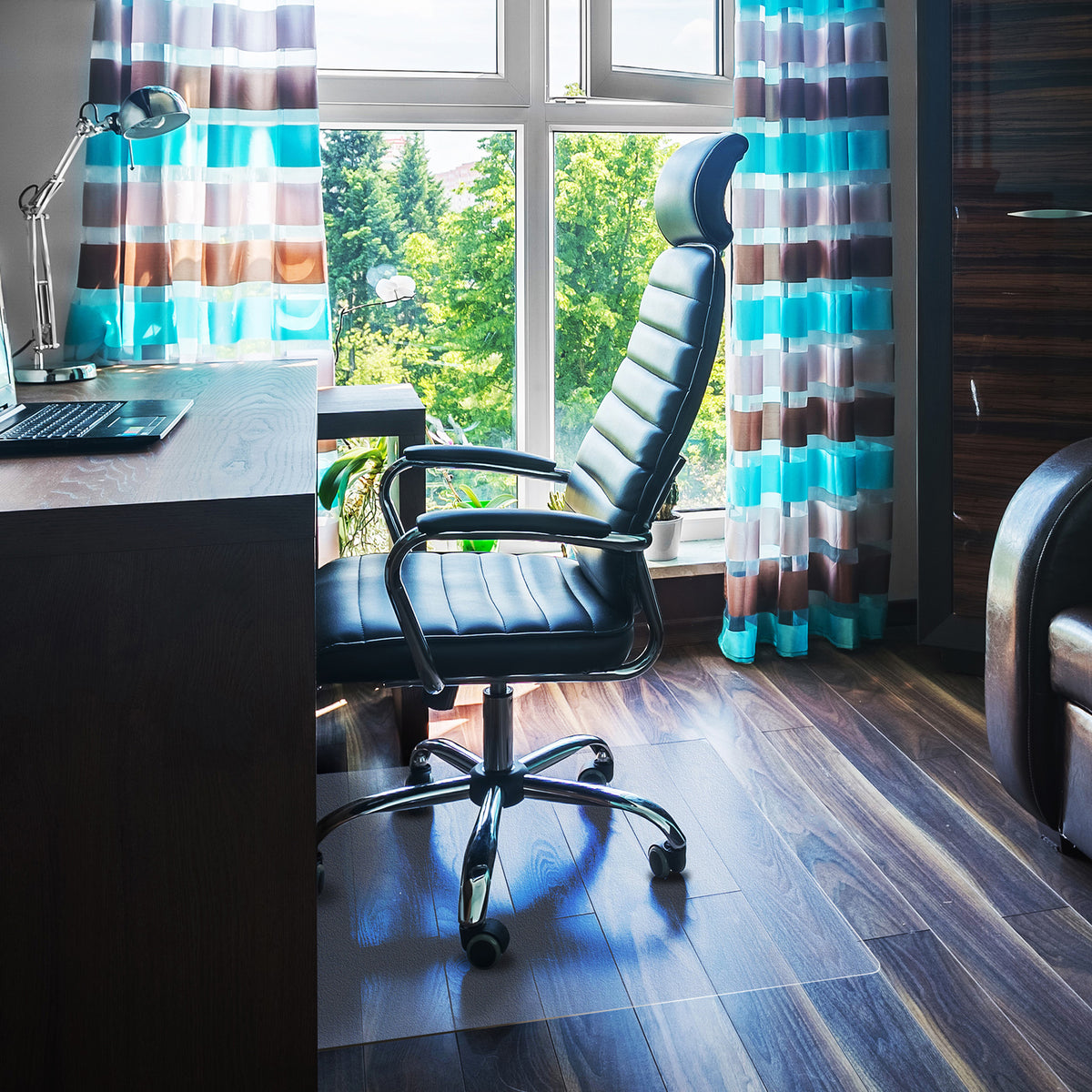 Floortex Solutions FR1215219ER  Clear Hard Floor Office Chair Mat, 48 by 60 Inch