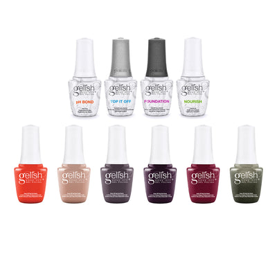 Gelish 15 mL Soak Off Gel Nail Polish Kit & Mini 9 mL Soak Off Gel Polish Set - VMInnovations