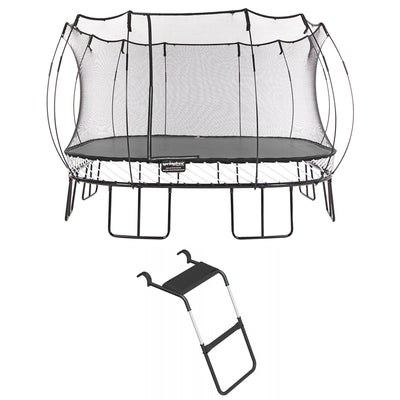 Springfree Trampoline Kids Square 13 Ft Trampoline & FlexrStep V2 Safety Ladder