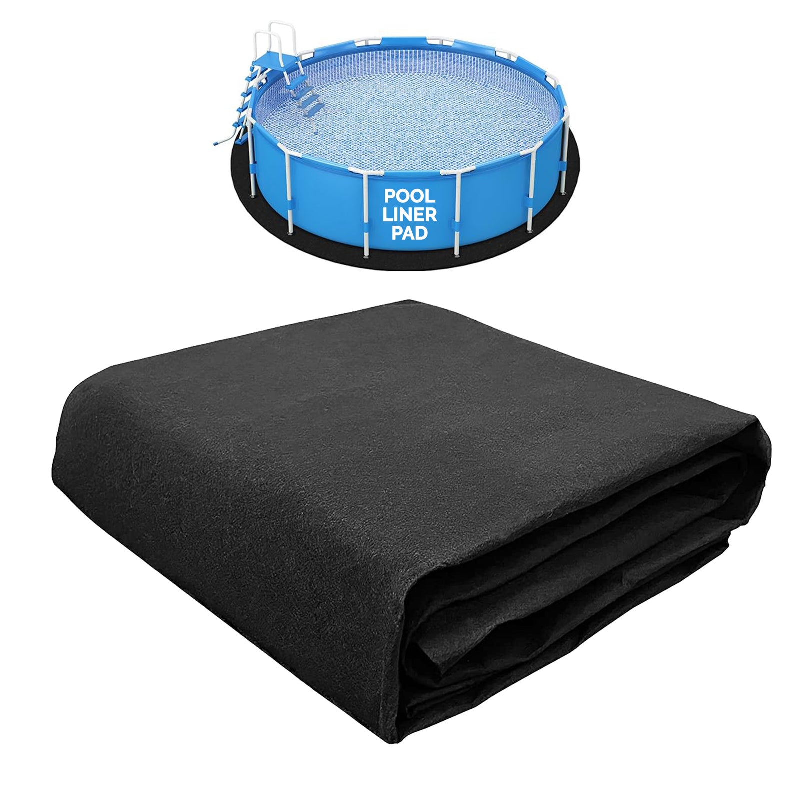 Swimline Hydrotools Above Ground Round Liner Pad, Pool Protector Mat, 24 Ft - VMInnovations