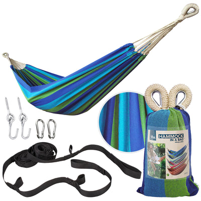 Bliss Hammocks Single Hammock w/Rope Loops & Tree Straps, 220 lb (Open Box)