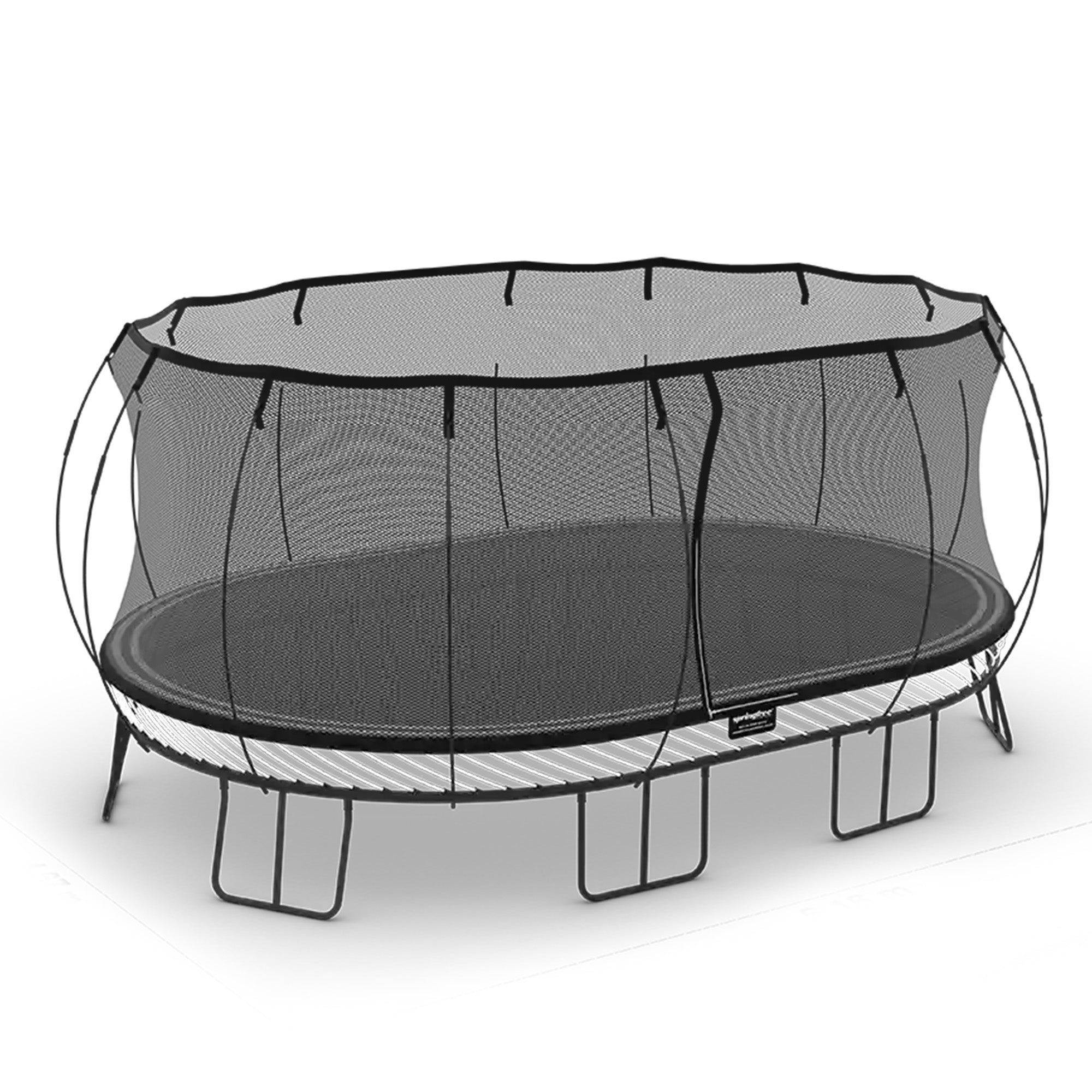 Springfree Trampoline 12'x19' Jumbo Oval Trampoline with 22'x29' Space Required